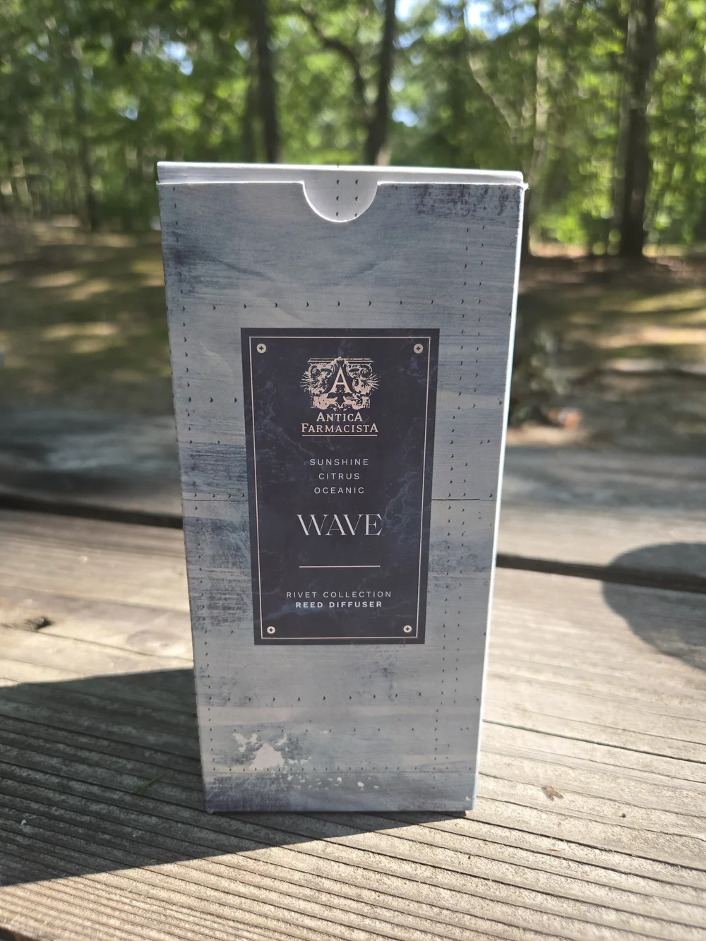 Antica Farmacista Wave Reed Diffuser - Oceanic Blue Packaging